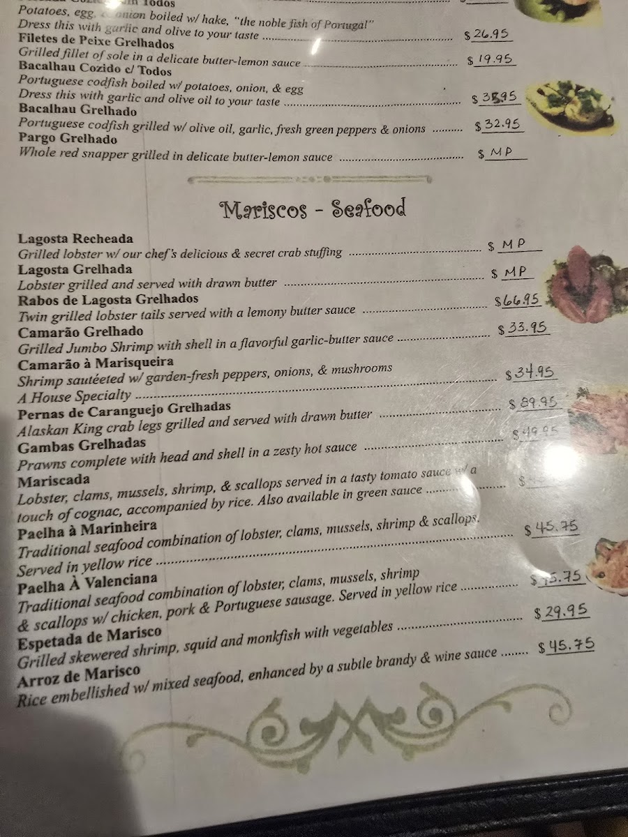 Seabra's Marisqueira Menu - Image 1